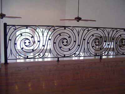 Fabricated iron / metal residential balcony railing